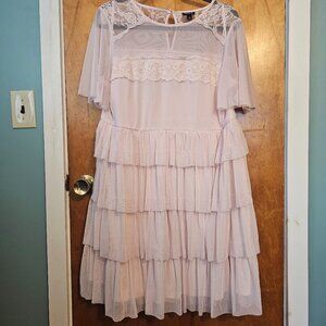 Torrid size 2 pale pink dress